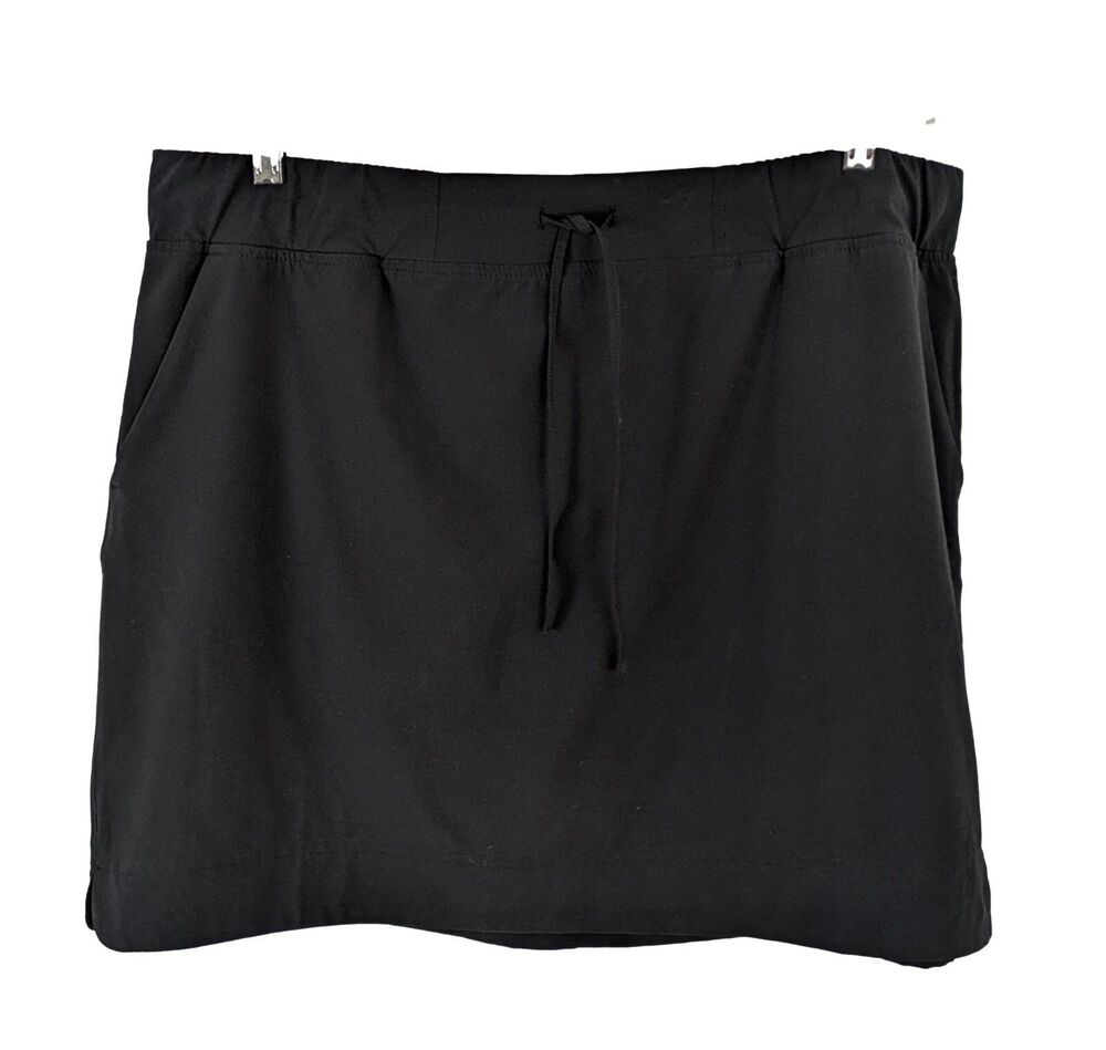 pureJill Fit Womens XL/P Black Pull On Golf Tennis Skort Pockets Stretch